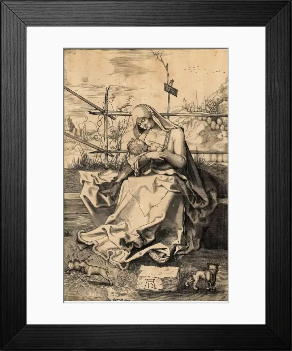 Framed Print : Virgin Suckling the Child, 1503. Creator: Albrecht Durer Framed Print : Virgin Suckling the Child, 1503. Creator: Albrecht Durer