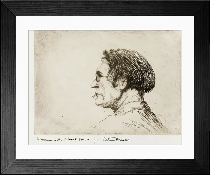 Framed Print : Portrait of James McBey. Creator: Arthur Briscoe Framed Print : Portrait of James McBey. Creator: Arthur Briscoe