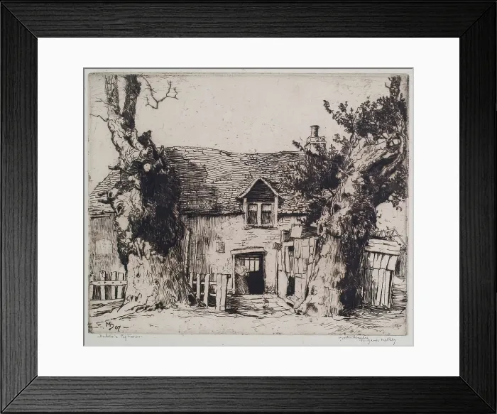 Framed Print : Duhen's Pig Farm, 1907. Creator: Martin Hardie. Duhen's Pig Farm, 1907. Creator: Martin Hardie Framed Print : Duhen's Pig Farm, 1907. Creator: Martin Hardie. Duhen's Pig Farm, 1907. Creator: Martin Hardie