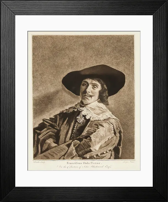 Framed Print : Self Portrait of Frans Hals, (c1640s), c1765. Creator: William Baillie Framed Print : Self Portrait of Frans Hals, (c1640s), c1765. Creator: William Baillie