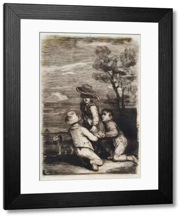 Framed Print : The Sedan Chair, c1815. Creator: David Wilkie Framed Print : The Sedan Chair, c1815. Creator: David Wilkie