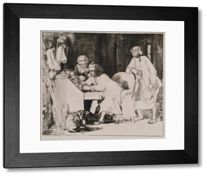 Framed Print : The Lost Receipt, 1807. Creator: David Wilkie