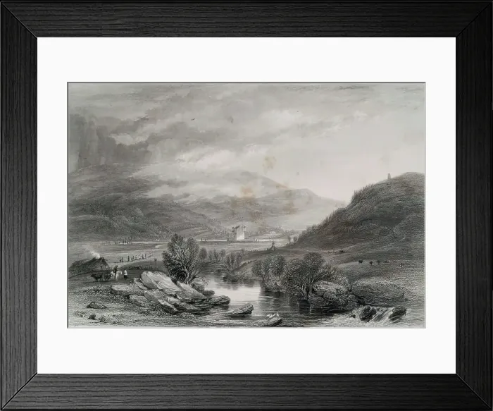 Framed Print : Braemar Castle, Aberdeenshire, c1830s. Creator: Unknown Framed Print : Braemar Castle, Aberdeenshire, c1830s. Creator: Unknown