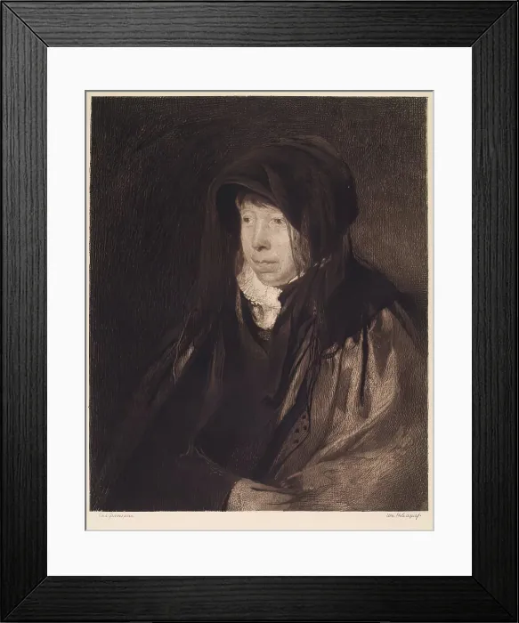 Framed Print : Portrait of the Artist's Mother, c1820s. Creators: Andrew Geddes, William Brassey Hole. Portrait of the Artist's Mother, c1820s. Creators: Andrew Geddes, William Brassey Hole Framed Print : Portrait of the Artist's Mother, c1820s. Creators: Andrew Geddes, William Brassey Hole. Portrait of the Artist's Mother, c1820s. Creators: Andrew Geddes, William Brassey Hole