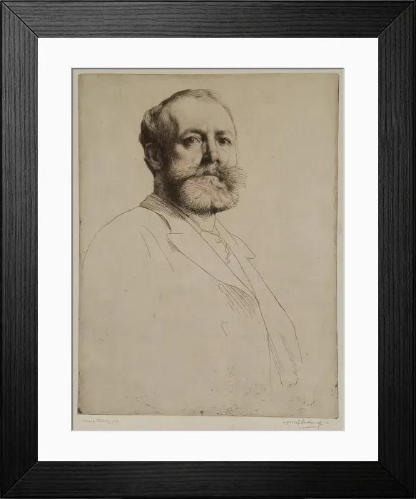 Framed Print : C. Desclayes, 1883. Creator: William Strang Framed Print : C. Desclayes, 1883. Creator: William Strang