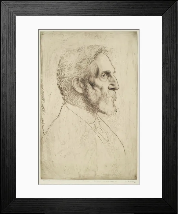 Framed Print : Philip Norman, 1915. Creator: William Strang Framed Print : Philip Norman, 1915. Creator: William Strang