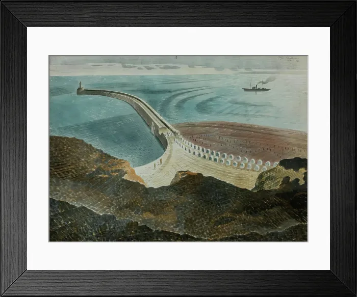 Framed Print : Coastal Defences, 1940. Creator: Eric Ravilious Framed Print : Coastal Defences, 1940. Creator: Eric Ravilious