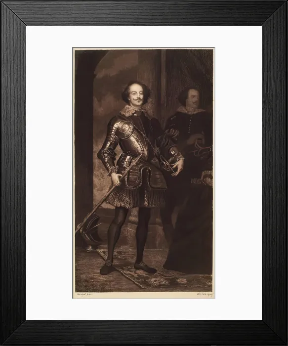 Framed Print : An Italian Nobleman, Member of the Lomellini Family, (c1620s), c1890s. Creator: William Brassey Hole Framed Print : An Italian Nobleman, Member of the Lomellini Family, (c1620s), c1890s. Creator: William Brassey Hole