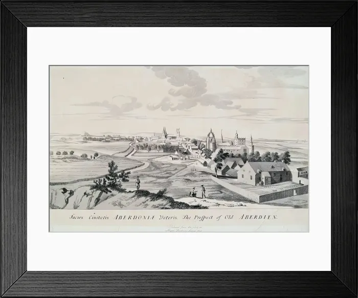 Framed Print : The Prospect of Old Aberdeen, 1814. Creator: Unknown Framed Print : The Prospect of Old Aberdeen, 1814. Creator: Unknown