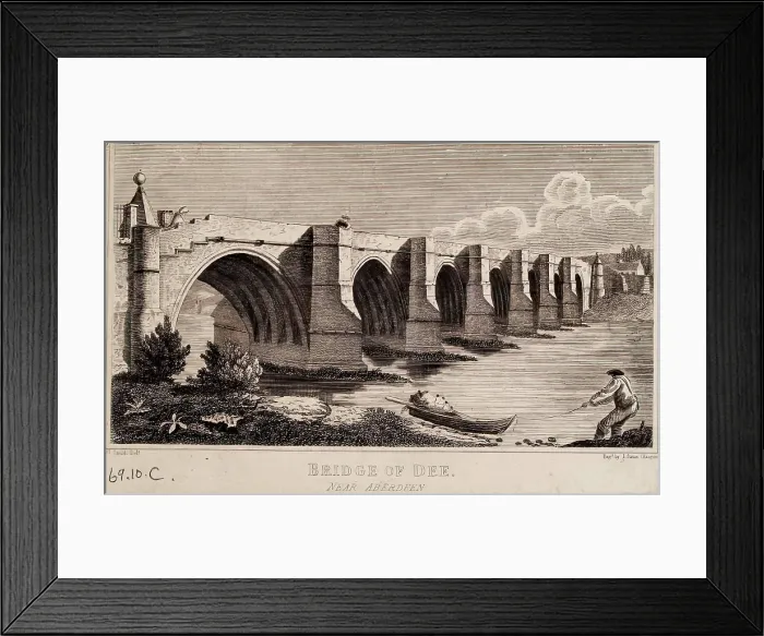 Framed Print : Bridge of Dee near Aberdeen, c1840s. Creator: Unknown Framed Print : Bridge of Dee near Aberdeen, c1840s. Creator: Unknown