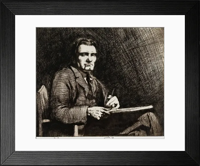 Framed Print : James McBey Lld, 1929. Creator: Ernest Stephen Lumsden