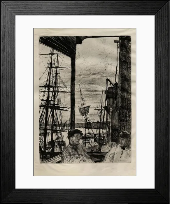 Framed Print : Rotherhithe, 1860. Creator: James Abbott McNeill Whistler Framed Print : Rotherhithe, 1860. Creator: James Abbott McNeill Whistler