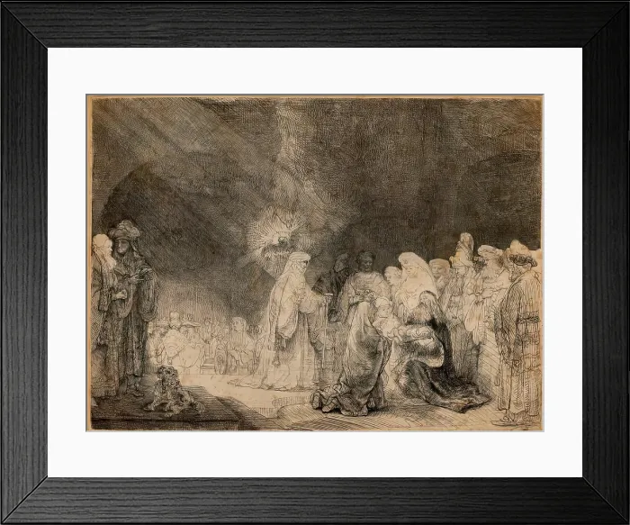 Framed Print : The Presentation in the Temple, 1640. Creator: Rembrandt Harmensz van Rijn Framed Print : The Presentation in the Temple, 1640. Creator: Rembrandt Harmensz van Rijn