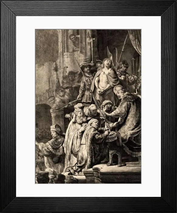 Framed Print : Ecce Homo, c1635. Creator: Rembrandt Harmensz van Rijn Framed Print : Ecce Homo, c1635. Creator: Rembrandt Harmensz van Rijn