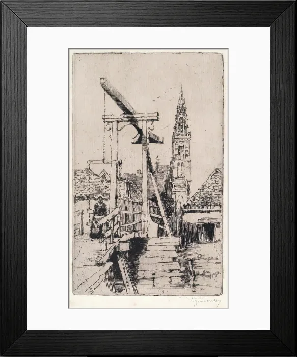 Framed Print : The Kwankelbrig, Edam, c1912. Creator: Martin Hardie Framed Print : The Kwankelbrig, Edam, c1912. Creator: Martin Hardie