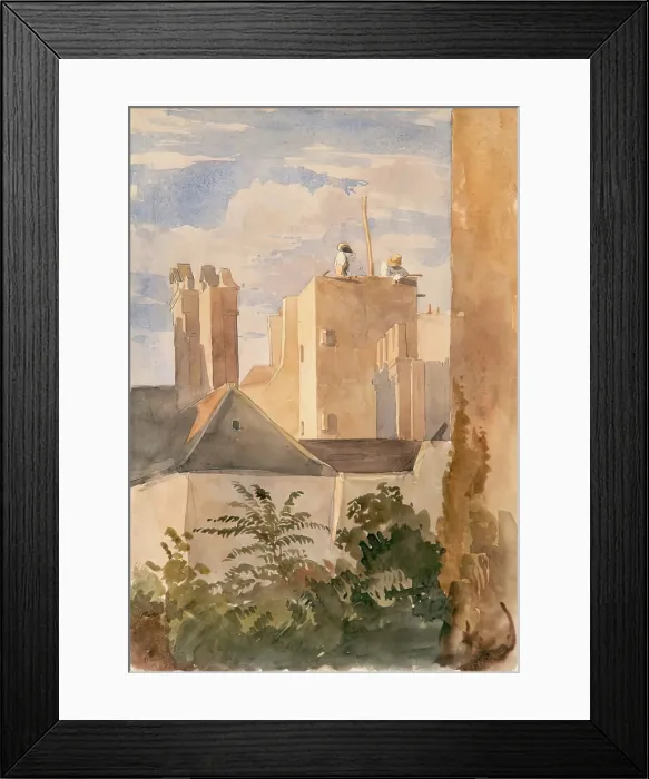 Framed Print : Paris, 1825. Creator: James William Giles Framed Print : Paris, 1825. Creator: James William Giles