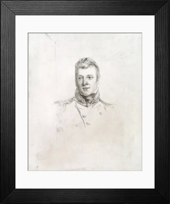 Framed Print : Barrington Pope Blachford, 1815. Creator: Andrew Geddes Framed Print : Barrington Pope Blachford, 1815. Creator: Andrew Geddes