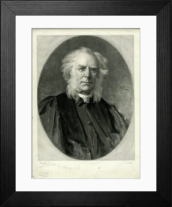 Framed Print : Portrait of Dr. Milligan. Creator: Frederick Huth Framed Print : Portrait of Dr. Milligan. Creator: Frederick Huth