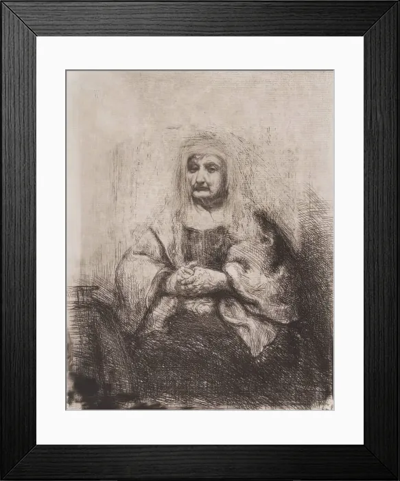 Framed Print : Old Woman, 1834. Creator: William Dyce Framed Print : Old Woman, 1834. Creator: William Dyce
