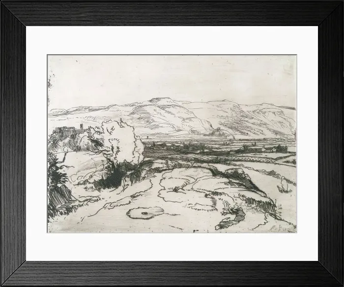 Framed Print : Bannockburn from the Borestone, 1826. Creator: Andrew Geddes Framed Print : Bannockburn from the Borestone, 1826. Creator: Andrew Geddes