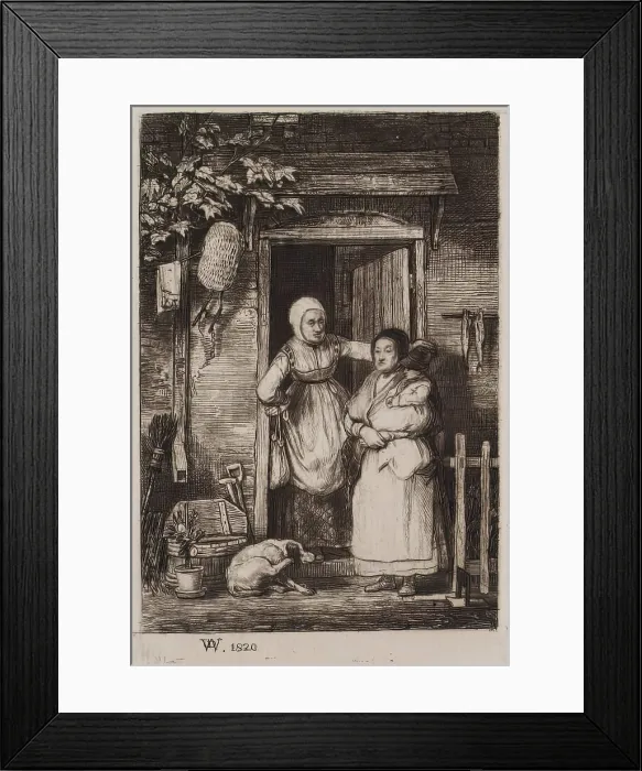 Framed Print : Woman in Doorway, c1820. Creator: David Wilkie Framed Print : Woman in Doorway, c1820. Creator: David Wilkie