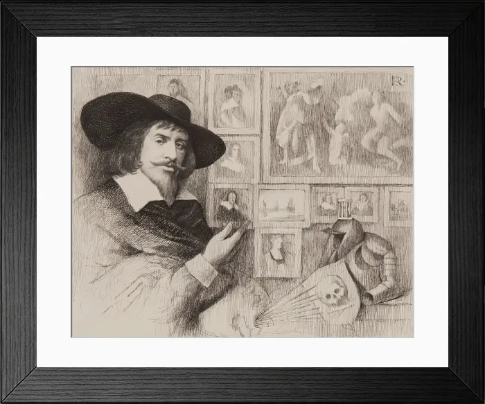 Framed Print : Portrait of George Jamesone. Creator: Charles Amand-Durand Framed Print : Portrait of George Jamesone. Creator: Charles Amand-Durand