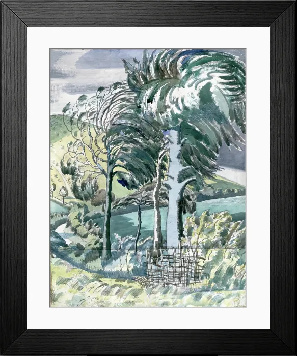 Framed Print : Beeches in the Wind, 1918. Creator: Paul Nash Framed Print : Beeches in the Wind, 1918. Creator: Paul Nash