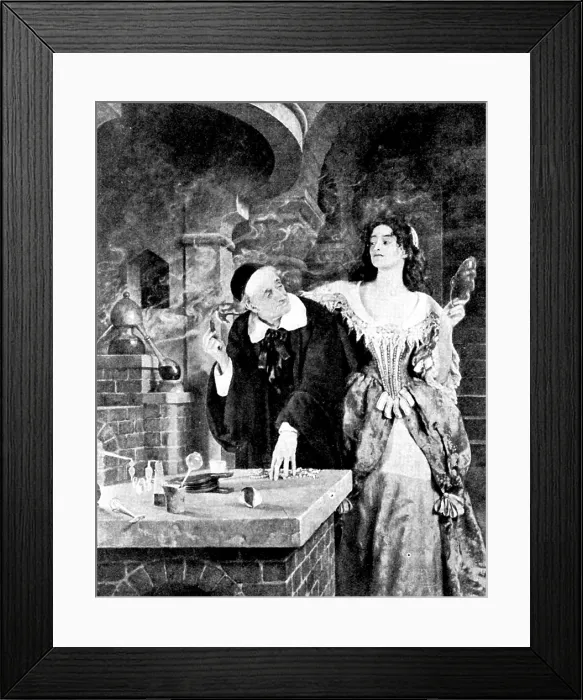 Framed Print : Pictures from the New Gallery: The Laboratory - The Hon. John Collier, 1895. Creator: George Meisenbach Framed Print : Pictures from the New Gallery: The Laboratory - The Hon. John Collier, 1895. Creator: George Meisenbach