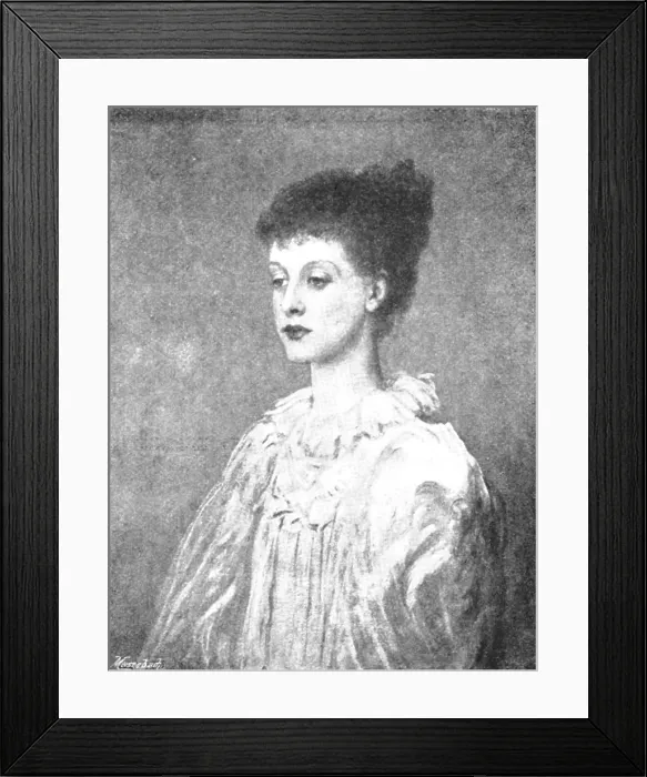 Framed Print : Pictures from the Royal Academy: A Study - J. Sant, R.A. 1895. Creator: George Meisenbach Framed Print : Pictures from the Royal Academy: A Study - J. Sant, R.A. 1895. Creator: George Meisenbach