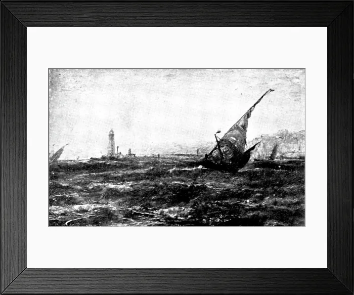Framed Print : Pictures from the New Gallery: Entrance to Tarifa, Coast of Spain - Edwin Hayes, 1895. Creator: George Meisenbach Framed Print : Pictures from the New Gallery: Entrance to Tarifa, Coast of Spain - Edwin Hayes, 1895. Creator: George Meisenbach
