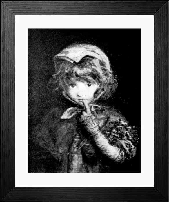 Framed Print : Pictures from the New Gallery: Little Blue Riding Hood - Miss Blanche Jenkins, 1895. Creator: Unknown Framed Print : Pictures from the New Gallery: Little Blue Riding Hood - Miss Blanche Jenkins, 1895. Creator: Unknown