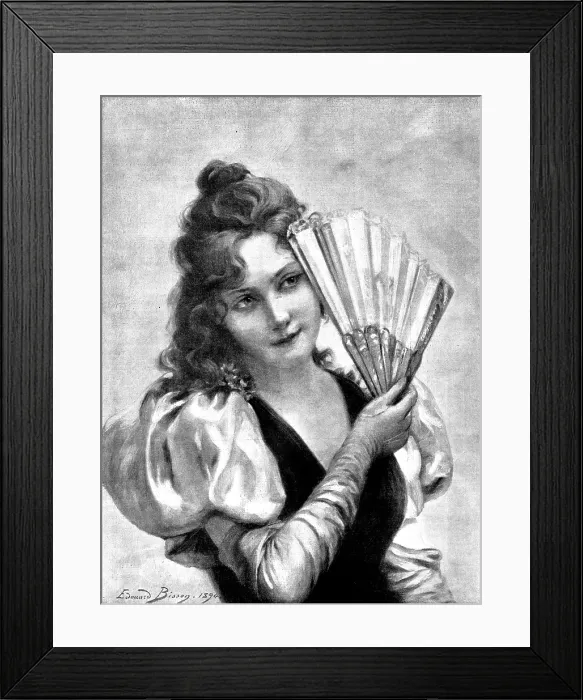 Framed Print : At The Ball, 1895. Creator: Berlin Photographic Co Framed Print : At The Ball, 1895. Creator: Berlin Photographic Co