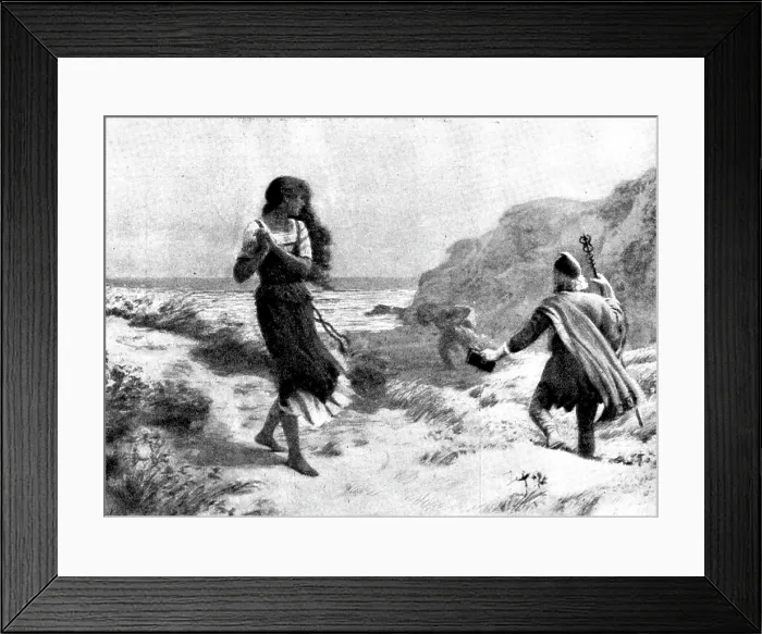 Framed Print : Pictures from the New Gallery: [Scene from] The Tempest...A. Foord Hughes, 1895. Creator: Unknown