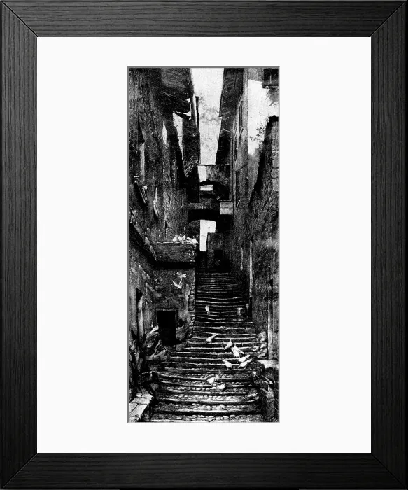 Framed Print : Pictures from the New Gallery: The Pigeons Resort: Varenna, Lake of Como - C. T. G. Formili, 1895 Framed Print : Pictures from the New Gallery: The Pigeons Resort: Varenna, Lake of Como - C. T. G. Formili, 1895