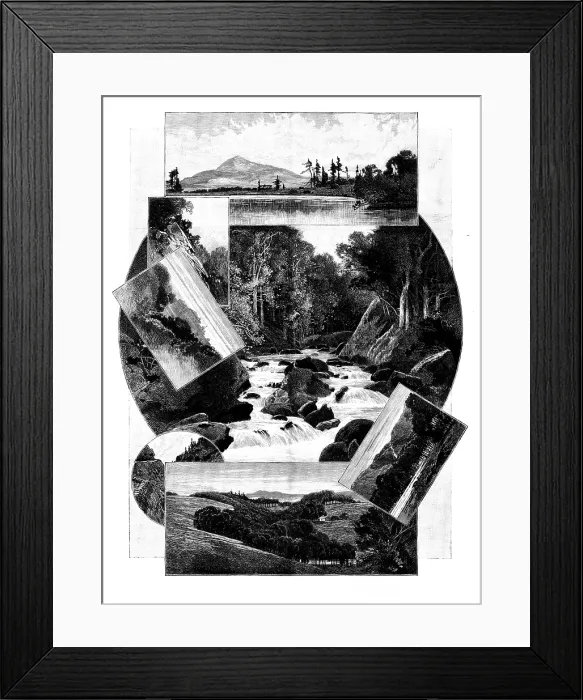 Framed Print : The Homes of Irish Landlords - No. II. Powerscourt, 1895. Creator: Unknown Framed Print : The Homes of Irish Landlords - No. II. Powerscourt, 1895. Creator: Unknown