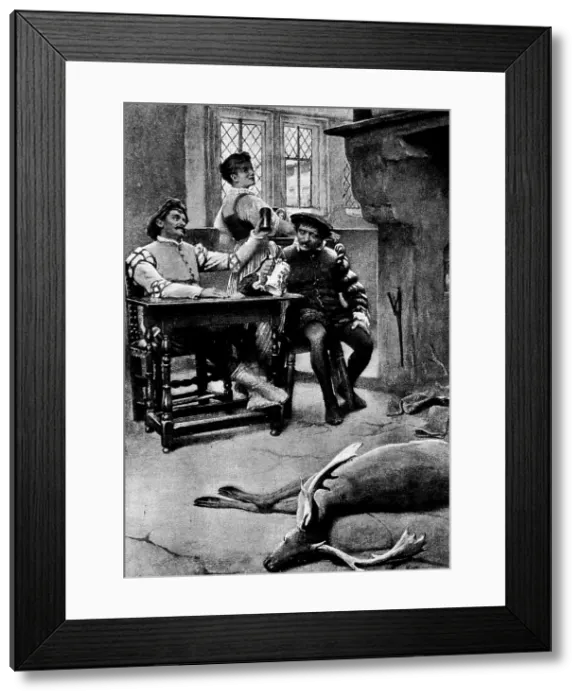 Framed Print : 'Here's a Health to the Lass!' - by John Scott, 1895. Creator: Unknown. 'Here's a Health to the Lass!' - by John Scott, 1895. Creator: Unknown Framed Print : 'Here's a Health to the Lass!' - by John Scott, 1895. Creator: Unknown. 'Here's a Health to the Lass!' - by John Scott, 1895. Creator: Unknown
