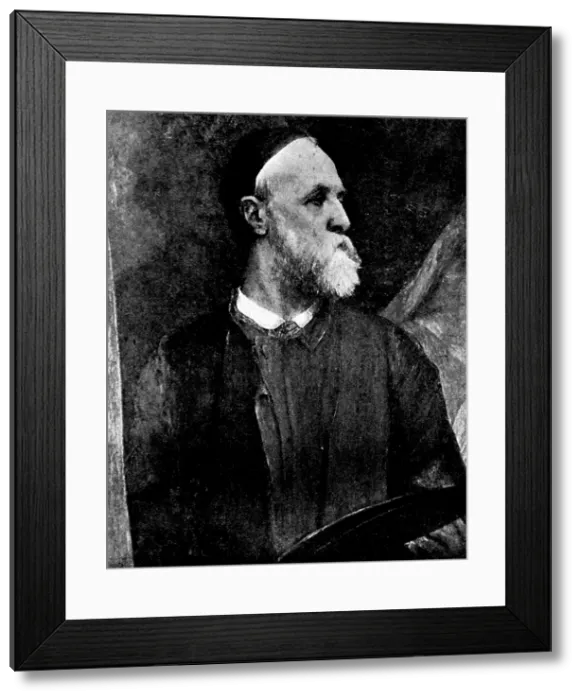 Framed Print : Our Leading Academicians, painted by themselves: Mr. George Frederick Watts, R.A. 1895. Creator: Unknown Framed Print : Our Leading Academicians, painted by themselves: Mr. George Frederick Watts, R.A. 1895. Creator: Unknown