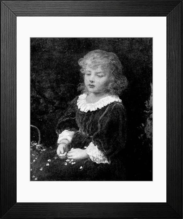 Framed Print : Beautiful Children at the Grafton Gallery: The Broken Daisy Chain - J. Sant, R.A. 1895. Creator: Unknown Framed Print : Beautiful Children at the Grafton Gallery: The Broken Daisy Chain - J. Sant, R.A. 1895. Creator: Unknown