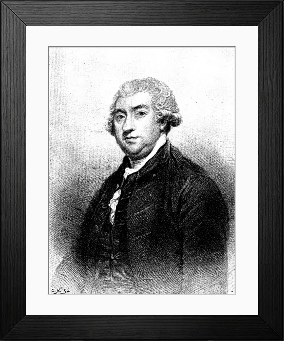 Framed Print : The Boswell Centenary: James Boswell, of Auchinleck, 1895. Creator: Carl Hentschel Framed Print : The Boswell Centenary: James Boswell, of Auchinleck, 1895. Creator: Carl Hentschel