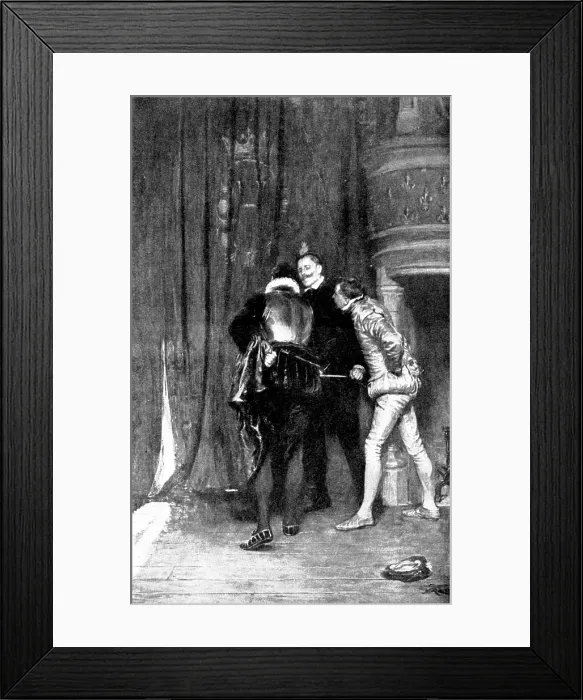 Framed Print : Pictures from the Royal Academy: Waiting for the Duc de Guise - Seymour Lucas, A.R.A. 1895. Creator: George Meisenbach Framed Print : Pictures from the Royal Academy: Waiting for the Duc de Guise - Seymour Lucas, A.R.A. 1895. Creator: George Meisenbach