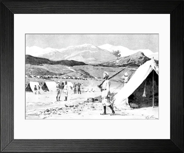 Framed Print : The Chitral Expedition:Malakand Pass and the enemy's country from the Field Hospital, Jalala Framed Print : The Chitral Expedition:Malakand Pass and the enemy's country from the Field Hospital, Jalala