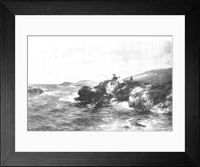 Framed Print : Pictures from the Royal Academy: 'The Sea will Ebb and Flow' - P. Graham, R.A. 1895. Creator: George Meisenbach Framed Print : Pictures from the Royal Academy: 'The Sea will Ebb and Flow' - P. Graham, R.A. 1895. Creator: George Meisenbach