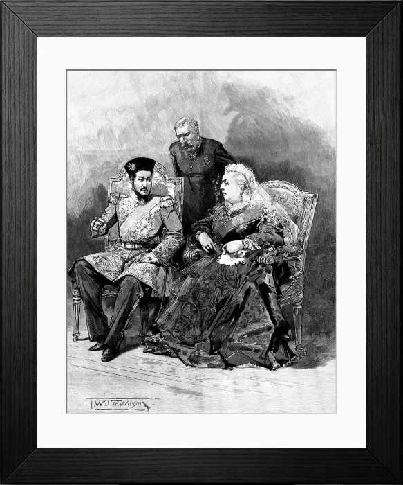 Framed Print : The Ameer of Afghanistan's son, His Highness the Shahzada Nasrullah Khan, at Windsor Castle, 1895 Creator: P Naumann....The Ameer of Afghanistan's son Framed Print : The Ameer of Afghanistan's son, His Highness the Shahzada Nasrullah Khan, at Windsor Castle, 1895 Creator: P Naumann....The Ameer of Afghanistan's son