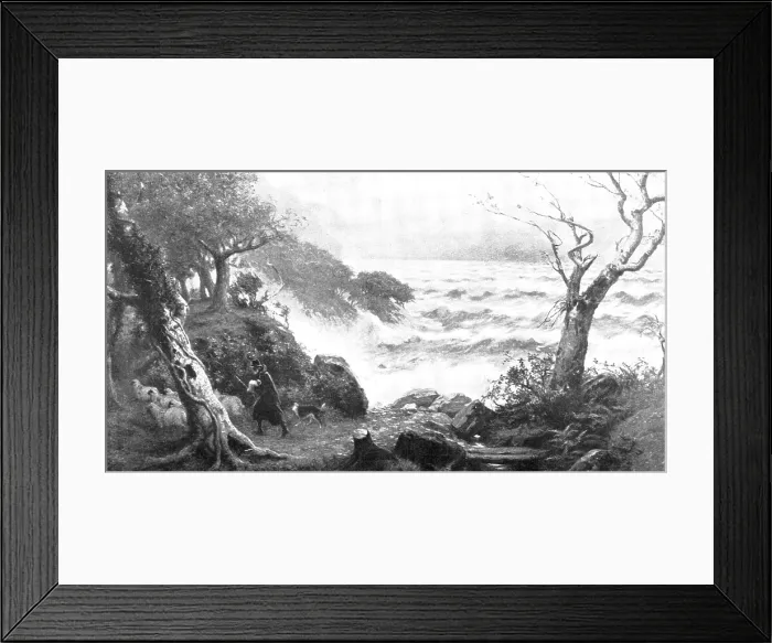 Framed Print : Pictures from the Royal Academy: A Storm on Albion's Coast - P. R. Morris, A.R.A. 1895 Framed Print : Pictures from the Royal Academy: A Storm on Albion's Coast - P. R. Morris, A.R.A. 1895