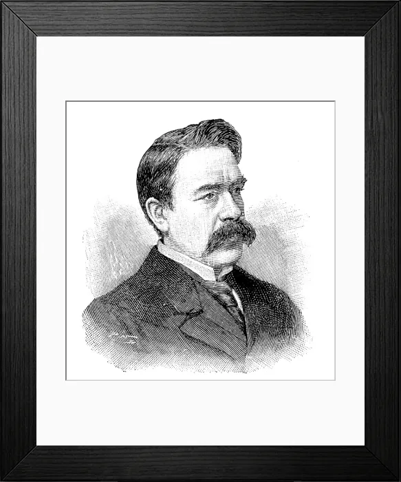Framed Print : Sir William Martin Conway, 1895. Creator: P Naumann Framed Print : Sir William Martin Conway, 1895. Creator: P Naumann