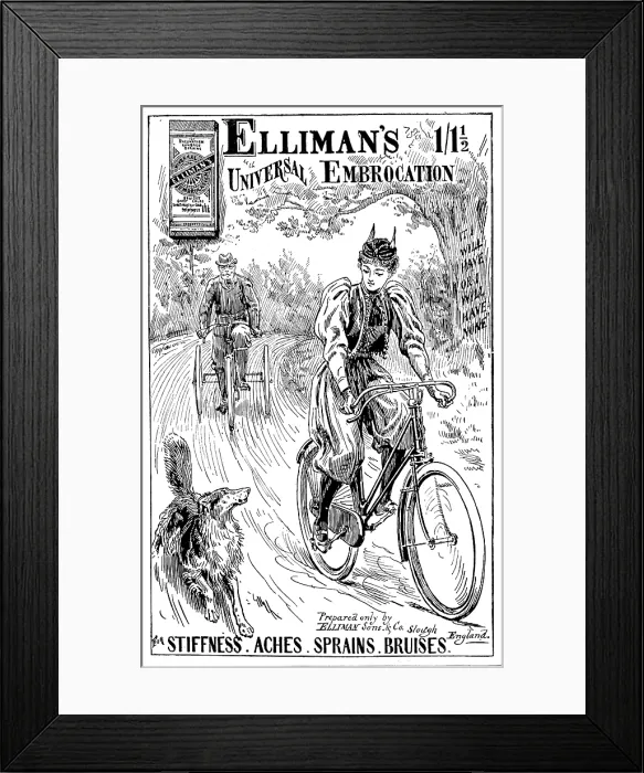 Framed Print : Advertisement for Elliman's Universal Embrocation, 1895. Creator: Unknown. Advertisement for Elliman's Universal Embrocation, 1895. Creator: Unknown Framed Print : Advertisement for Elliman's Universal Embrocation, 1895. Creator: Unknown. Advertisement for Elliman's Universal Embrocation, 1895. Creator: Unknown