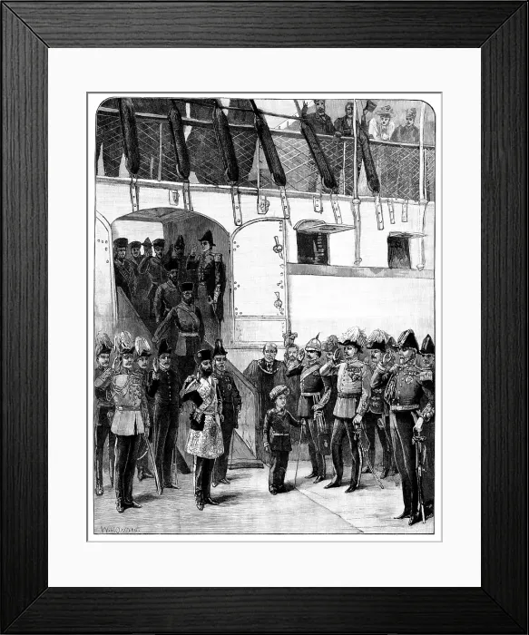 Framed Print : The Landing of the Ameer's son at Portsmouth on May 24, 1895. Creator: Unknown. The Landing of the Ameer's son at Portsmouth on May 24, 1895. Creator: Unknown Framed Print : The Landing of the Ameer's son at Portsmouth on May 24, 1895. Creator: Unknown. The Landing of the Ameer's son at Portsmouth on May 24, 1895. Creator: Unknown