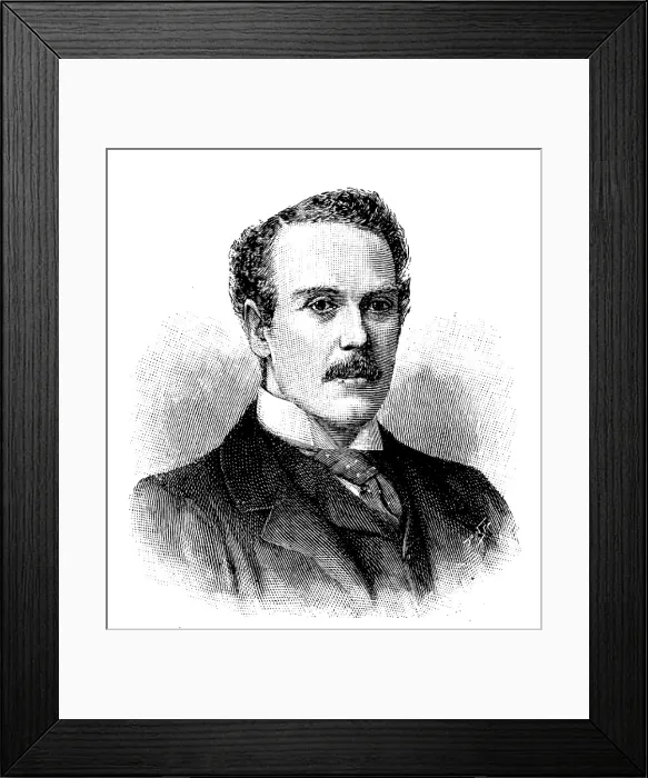 Framed Print : The Hon. Alfred Lyttelton, new M.P. for Warwick and Leamington, 1895. Creator: P Naumann Framed Print : The Hon. Alfred Lyttelton, new M.P. for Warwick and Leamington, 1895. Creator: P Naumann