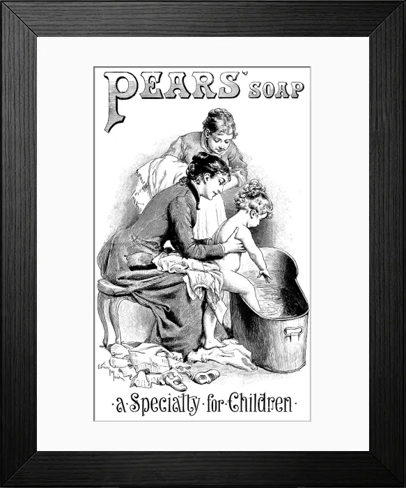 Framed Print : Advertisement for Pears Soap, 1895. Creator: Unknown. Advertisement for Pears Soap, 1895. Creator: Unknown Framed Print : Advertisement for Pears Soap, 1895. Creator: Unknown. Advertisement for Pears Soap, 1895. Creator: Unknown