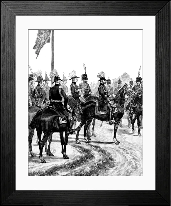 Framed Print : The Royal Visit to Warwickshire: the Prince of Wales reviewing the Warwickshire Yeomanry Corps, 1895 Creator: Unknown Framed Print : The Royal Visit to Warwickshire: the Prince of Wales reviewing the Warwickshire Yeomanry Corps, 1895 Creator: Unknown